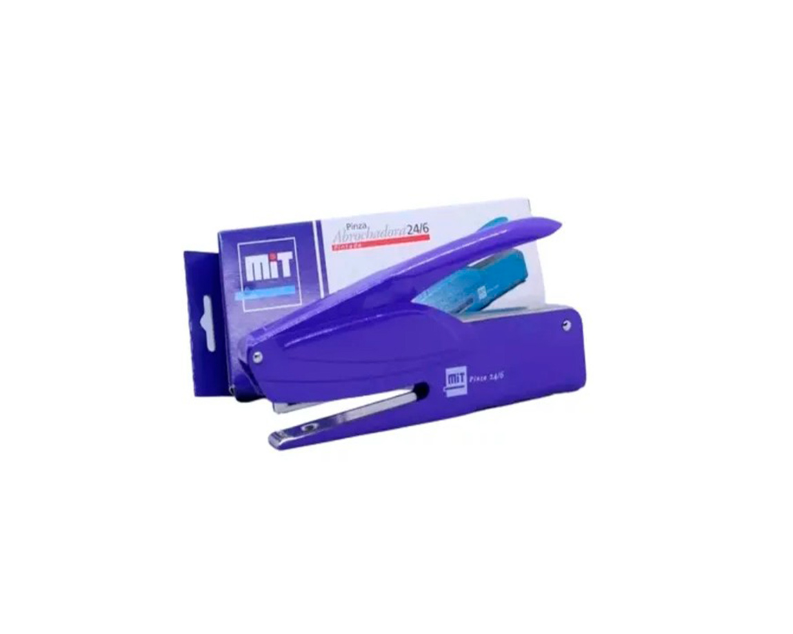 ABROCHADORA MIT PINZA 24/6 PINTADA (50)