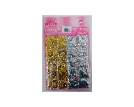 ACCESORIOS RUBI 29 LENTEJ. x20 UNID METAL ORO/PLATA