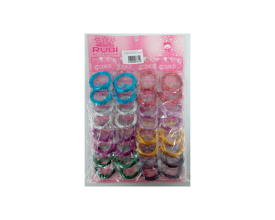 ACCESORIOS RUBI 57 ALAMBRE x32 U COLOR SURT.