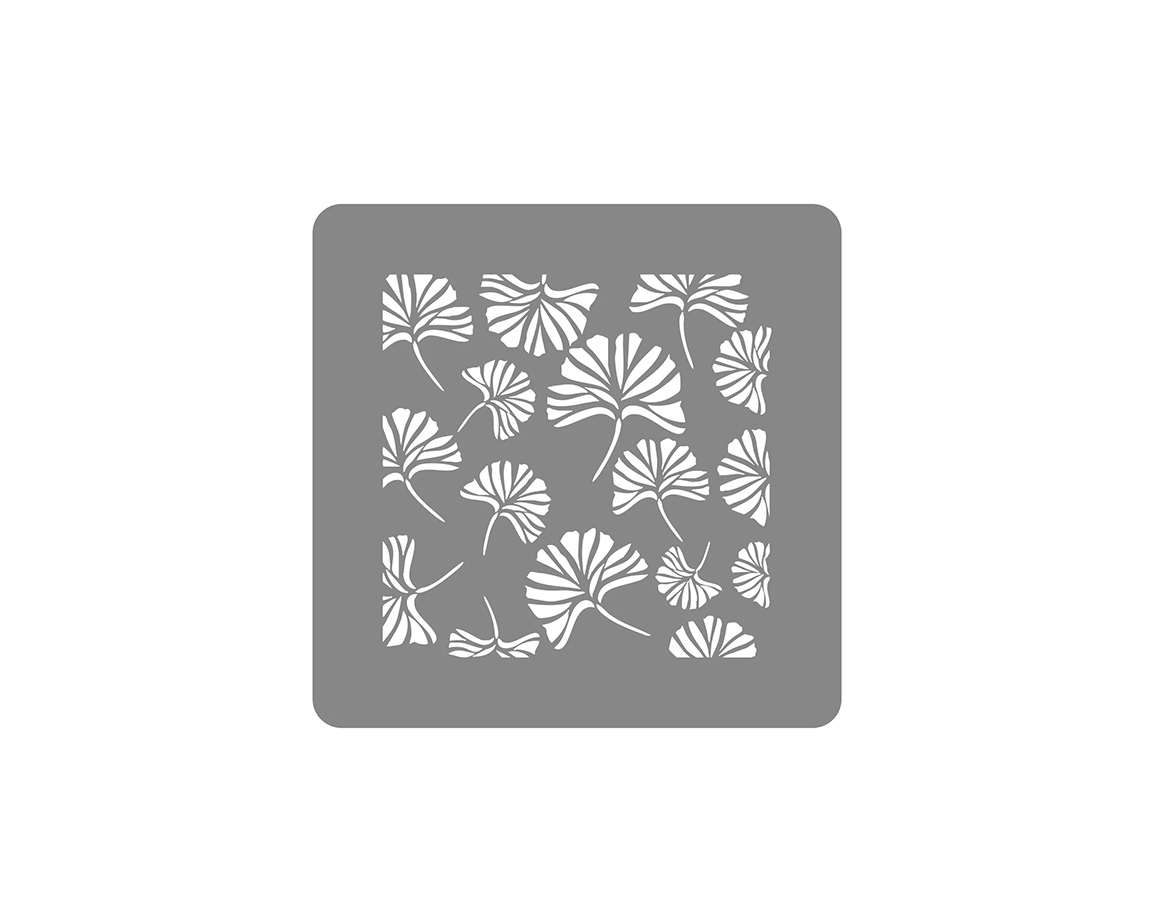STENCIL EQARTE 30x30 CM Nro 1024 GINKGO BILOBA