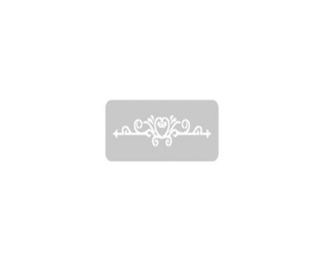 STENCIL EQARTE 4.5x24 CM Nro 339 CORAZON LIBRE
