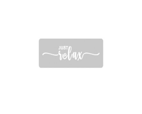 STENCIL EQARTE 4.5x24 CM Nro 738 RELAX
