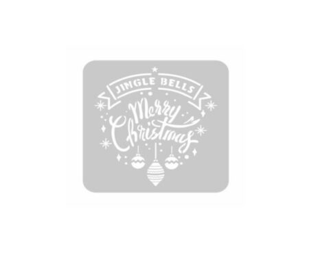 STENCIL EQARTE 30x30 CM Nro 1255 JINGLE BELLS