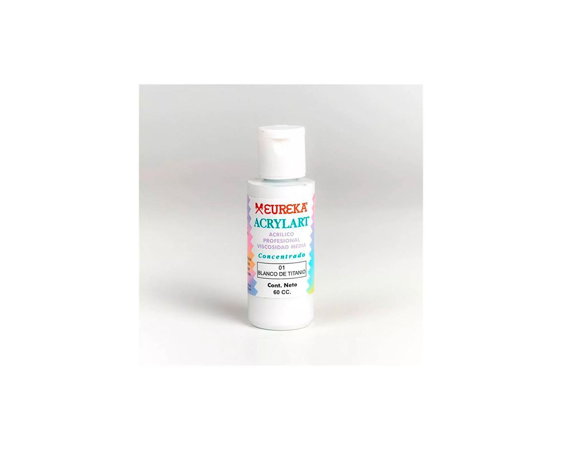 ACRILICO ACRYLART   60 CC 01 BLANCO TITANIO