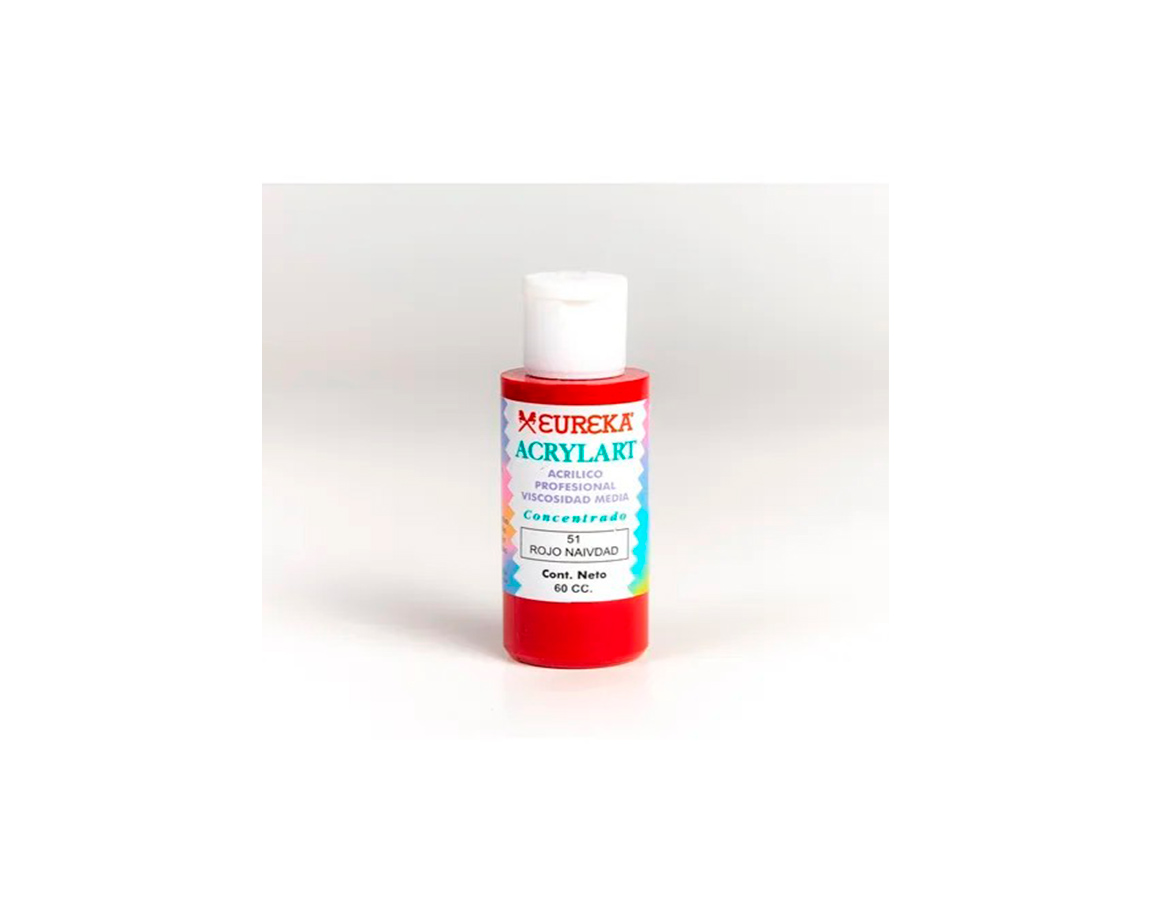 ACRILICO ACRYLART   60 CC 51 ROJO NAVIDAD