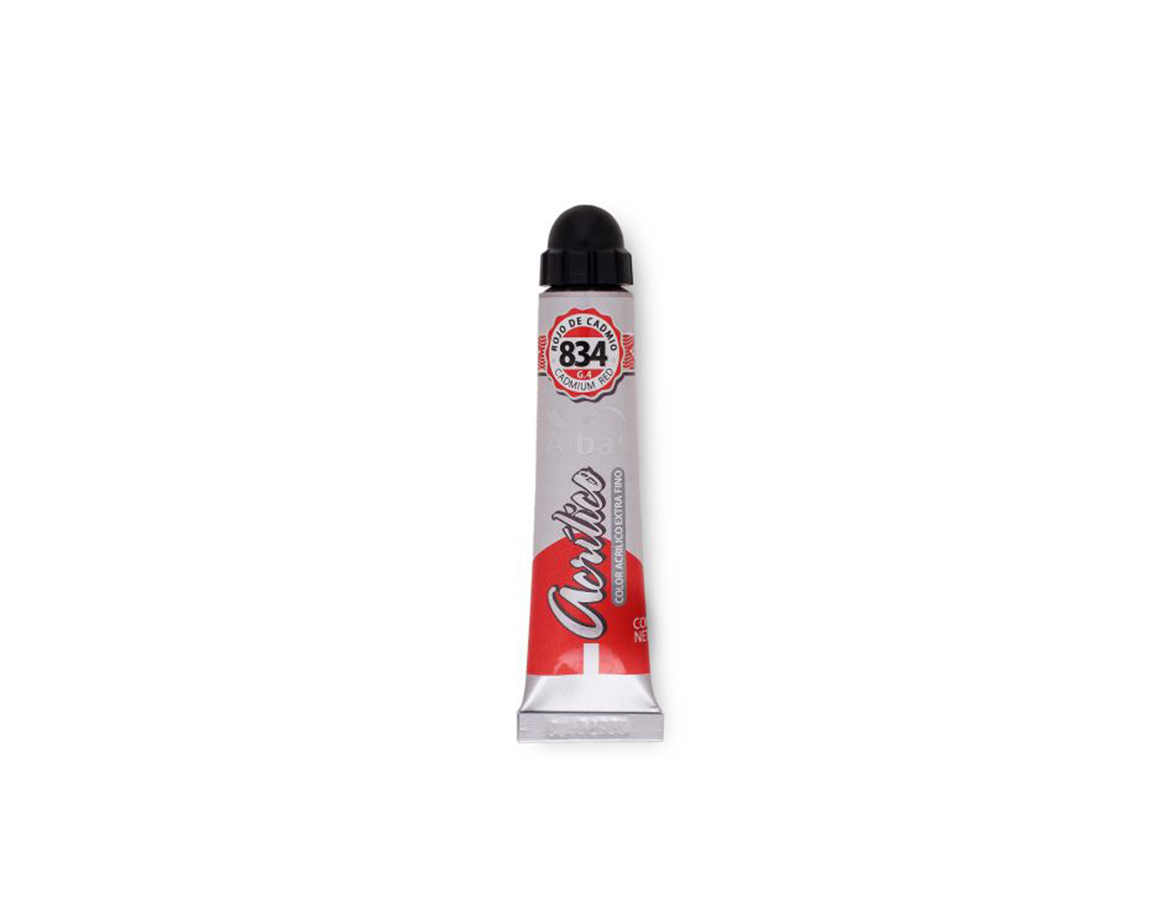 ACRILICO ALBA 125 ml G.4 834 ROJO DE CADMIO