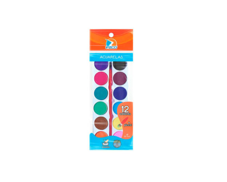 ACUARELA EZCO x 12 COLORES
