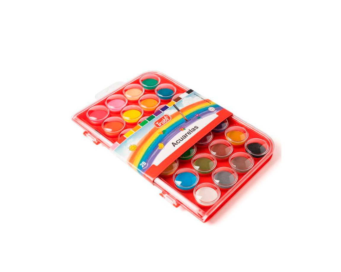 ACUARELA TRABI  x 28 ESTUCHE RIGIDO (1023)