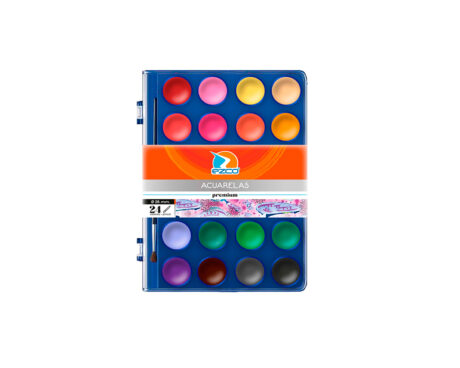 ACUARELA EZCO x 24 COL. PREMIUM EST. PLAST.