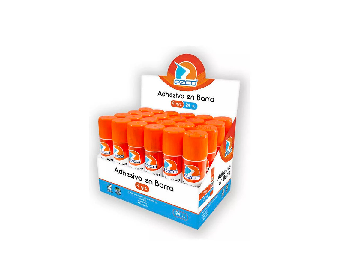 ADHESIVO EZCO BARRA x  9 GRS x 24 U.