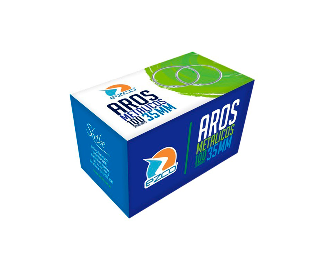 AROS P/CARPETA METAL 35MM x100 U. EZCO