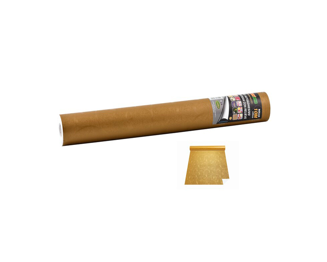 AUTOADHESIVO ROLLO LAMA 1007 x10M ORO