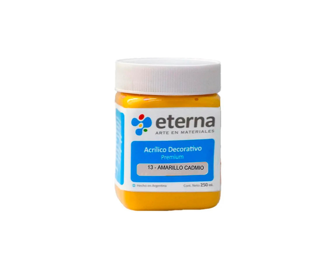 ACRILICO ETERNA DECO x 250 ML  13 AMARILLO CADMIO
