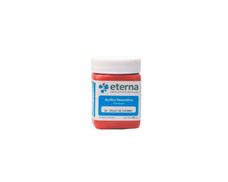 ACRILICO ETERNA DECO x 250 ML  24 ROJO DE CADMIO