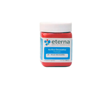 ACRILICO ETERNA DECO x 250 ML  25 ROJO NAVIDEÑO