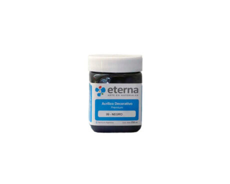 ACRILICO ETERNA DECO x 250 ML  99 NEGRO