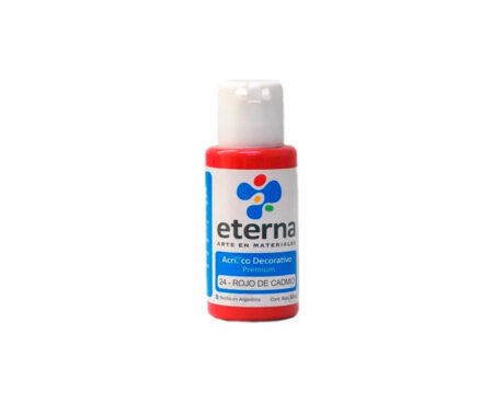 ACRILICO ETERNA DECO x  50 ML   24 ROJO DE CADMIO