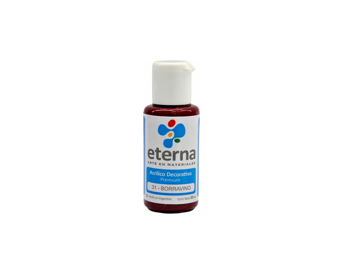 ACRILICO ETERNA DECO x  50 ML   31 BORRAVINO