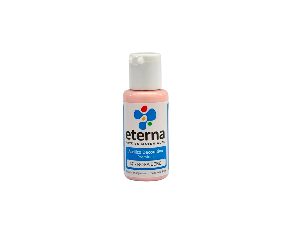 ACRILICO ETERNA DECO x  50 ML   37 ROSA BEBE