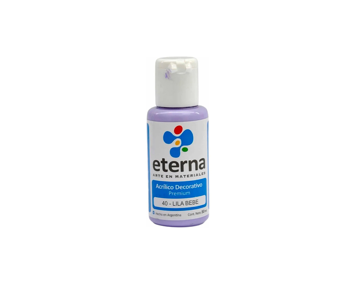 ACRILICO ETERNA DECO x  50 ML   40 LILA BEBE