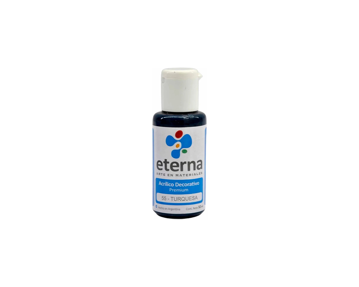 ACRILICO ETERNA DECO x  50 ML   55 TURQUESA