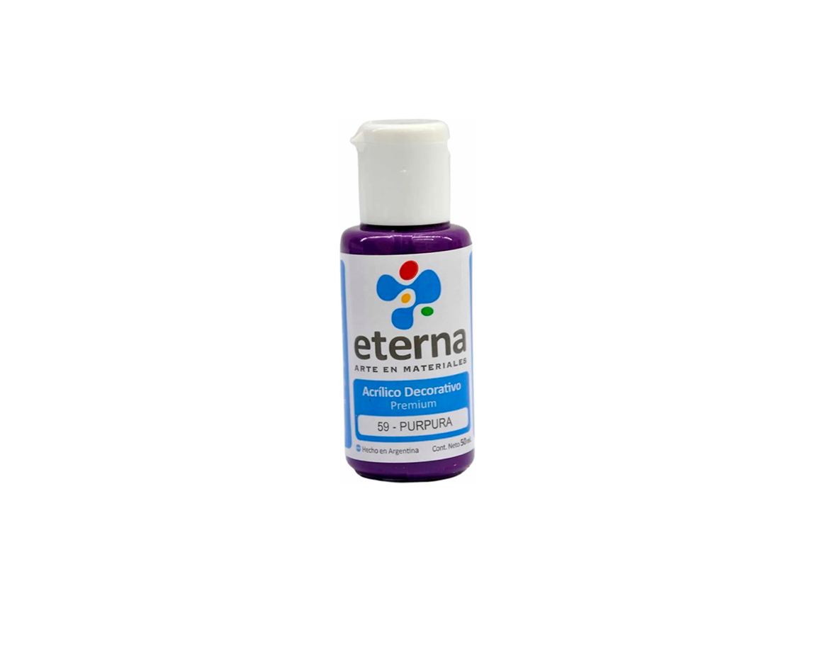 ACRILICO ETERNA DECO x  50 ML   59 PURPURA