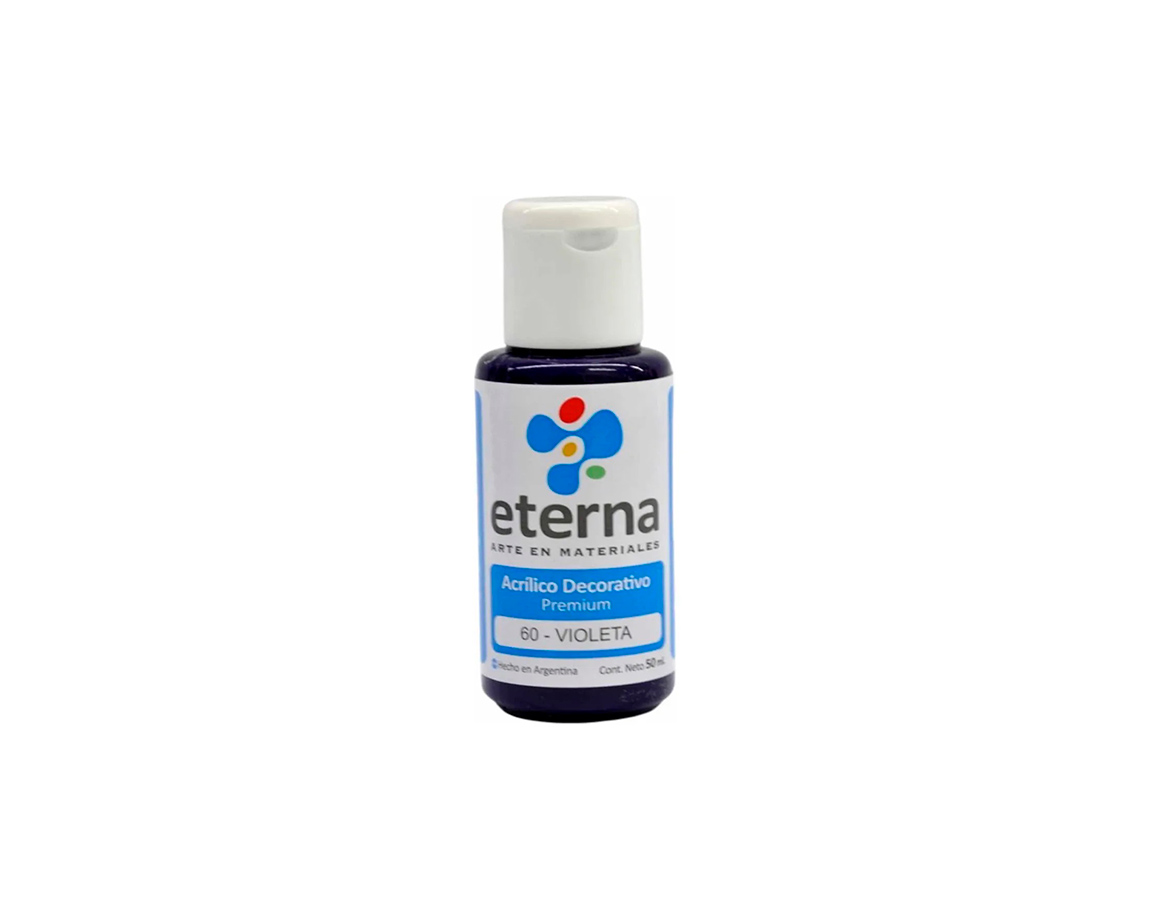 ACRILICO ETERNA DECO x  50 ML   60 VIOLETA