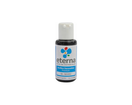 ACRILICO ETERNA DECO x  50 ML   99 NEGRO