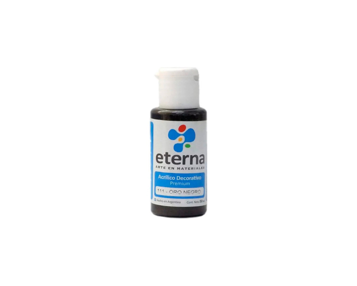 ACRILICO ETERNA DECO x  50 ML  111 ORO NEGRO