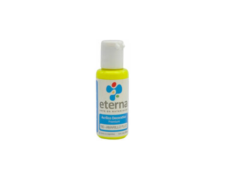 ACRILICO ETERNA DECO x  50 ML  180 FLUO AMARILLO