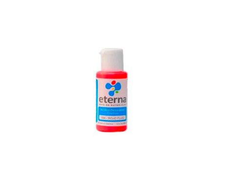 ACRILICO ETERNA DECO x  50 ML  184 FLUO ROJO