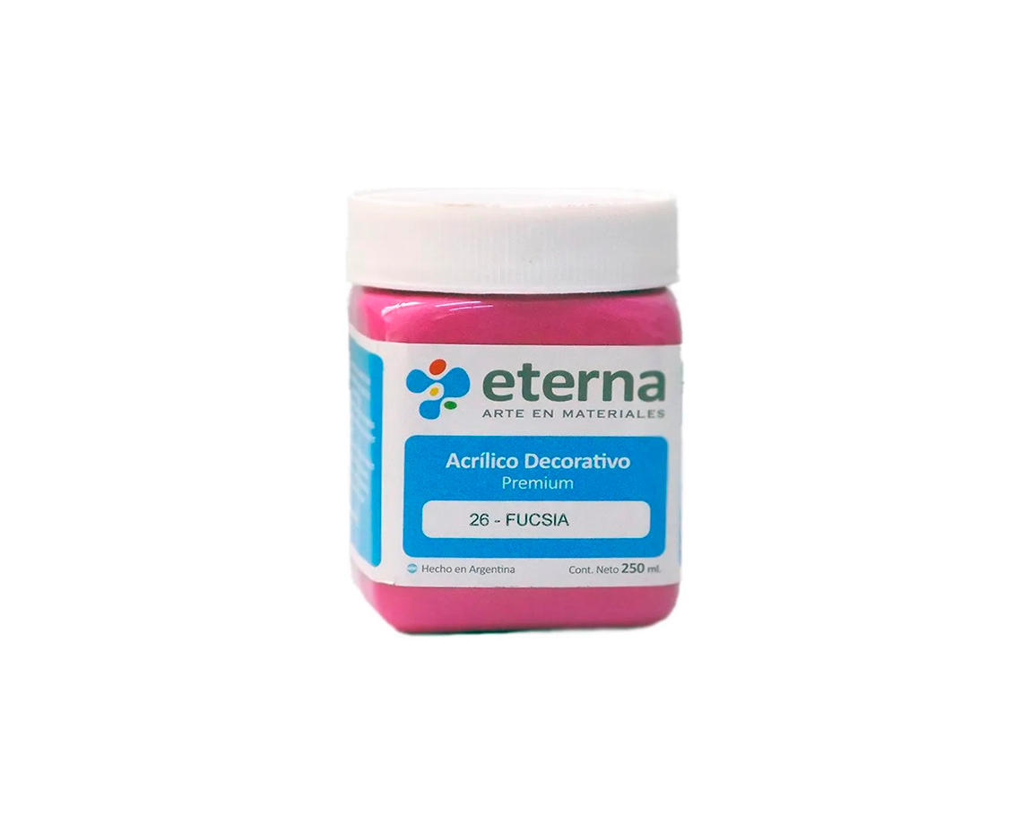 ACRILICO ETERNA DECO x 250 ML  26 FUCSIA