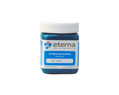 ACRILICO ETERNA DECO x 250 ML  49 CIAN