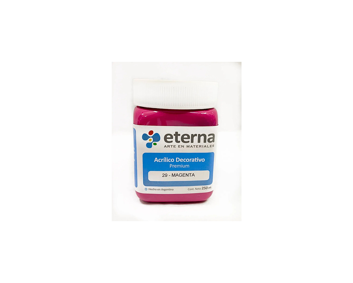 ACRILICO ETERNA DECO x 250 ML  29 MAGENTA