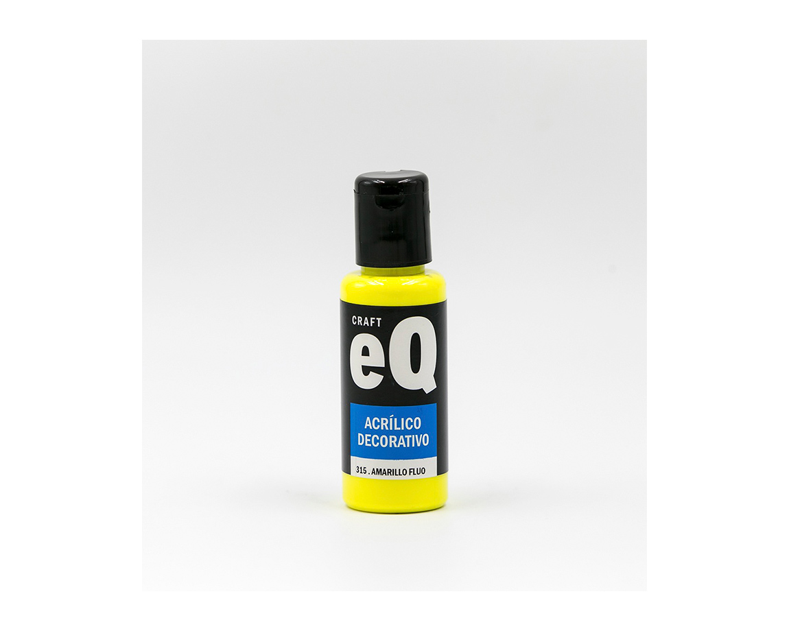 ACRILICO EQARTE 315 x 50 ML AMARILLO FLUO