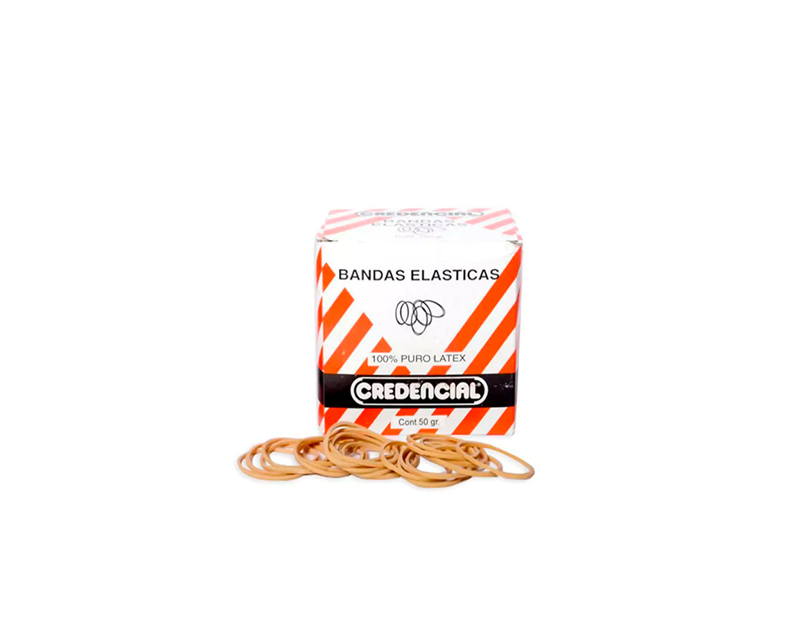 BANDA ELASTICA CREDENCIAL x  50 GRS LATEX CAJA
