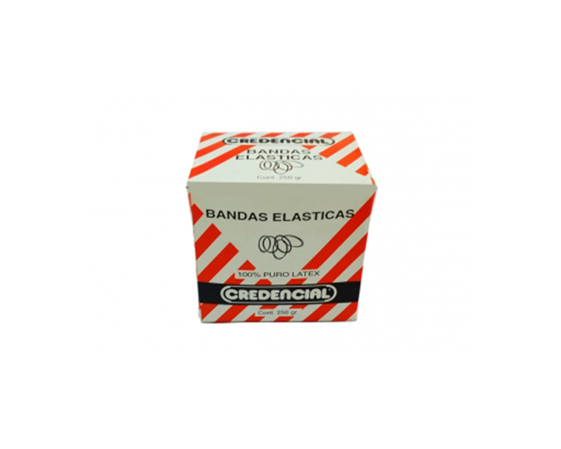 BANDA ELASTICA CREDENCIAL x 250 GRS LATEX CAJA