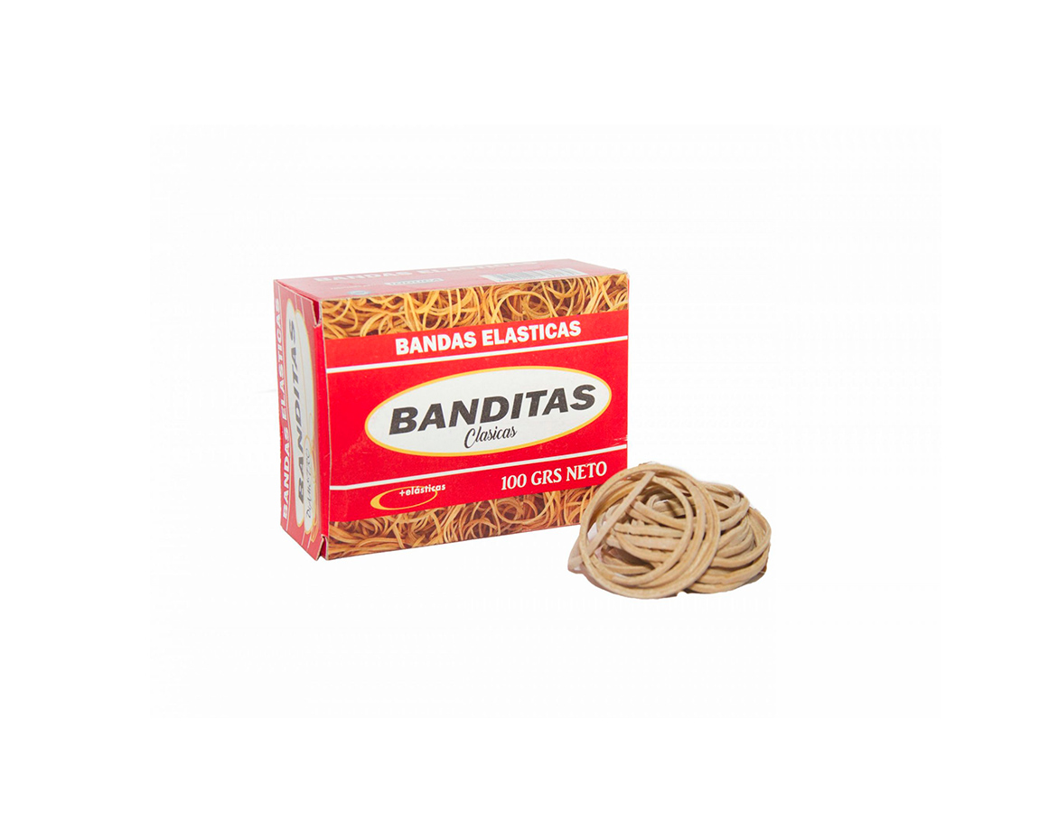 BANDA ELASTICA BANDITAS x 100 GRS CAJA DIAM 40
