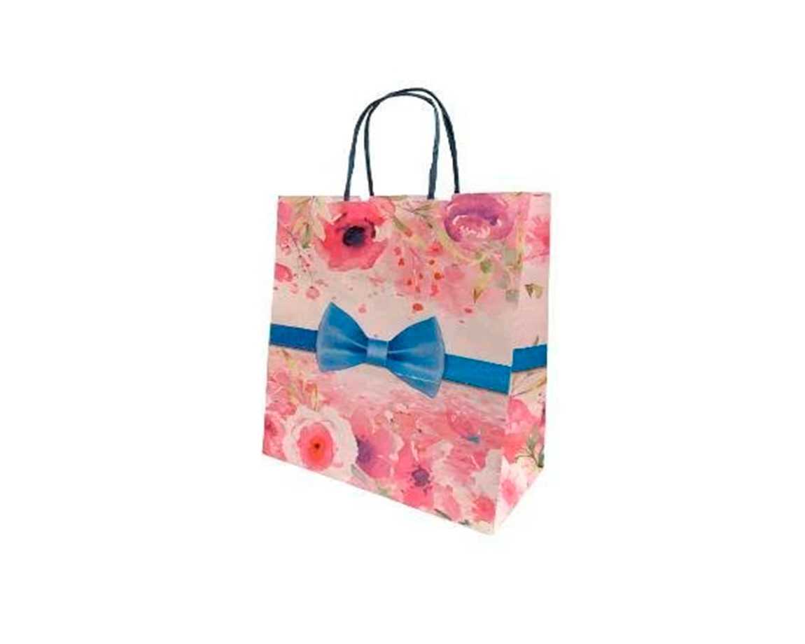 BOLSA REGALO ROMI MOÑO BLUE 22x24