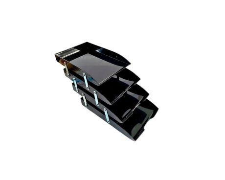 BANDEJAS PAPELERAS LIGGO 4 PISOS BISAGRA METALICA