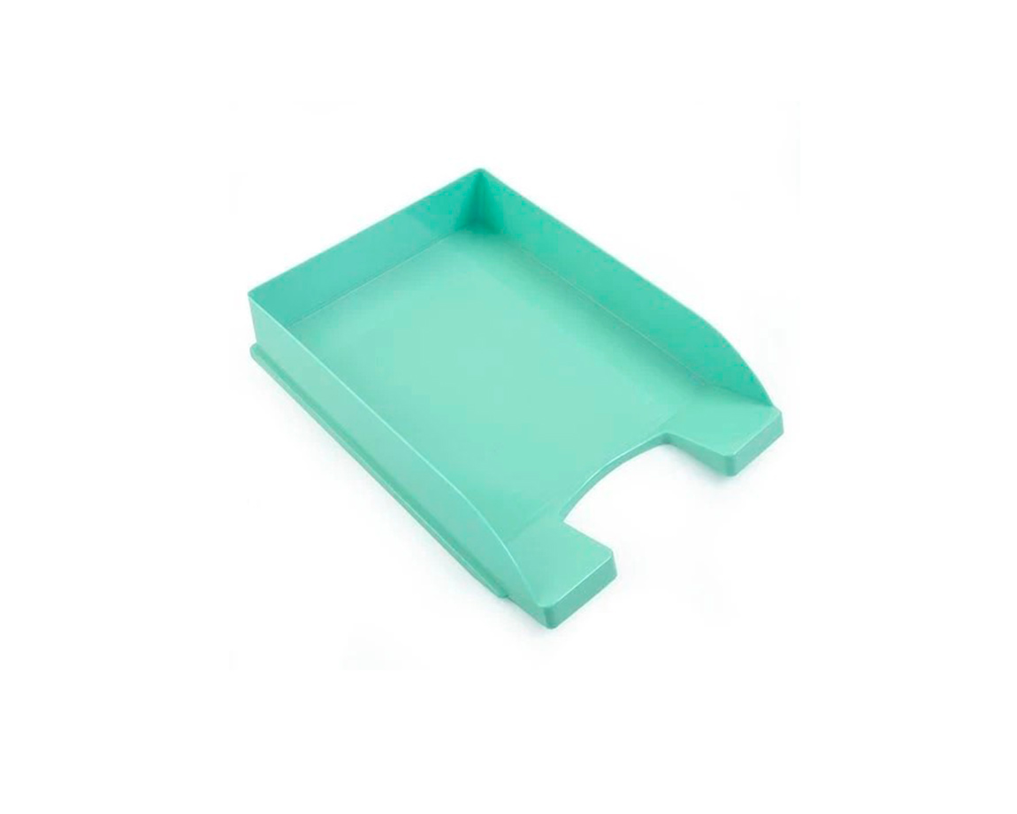 BANDEJAS PAPELERAS LIGGO 1 PISO A4 VERDE PASTEL