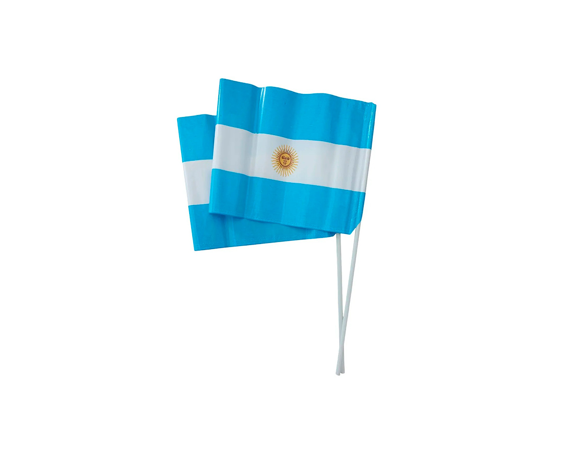 BANDERA MILENIO 2251 PLASTICA C/PALO 15x21 x12 U.