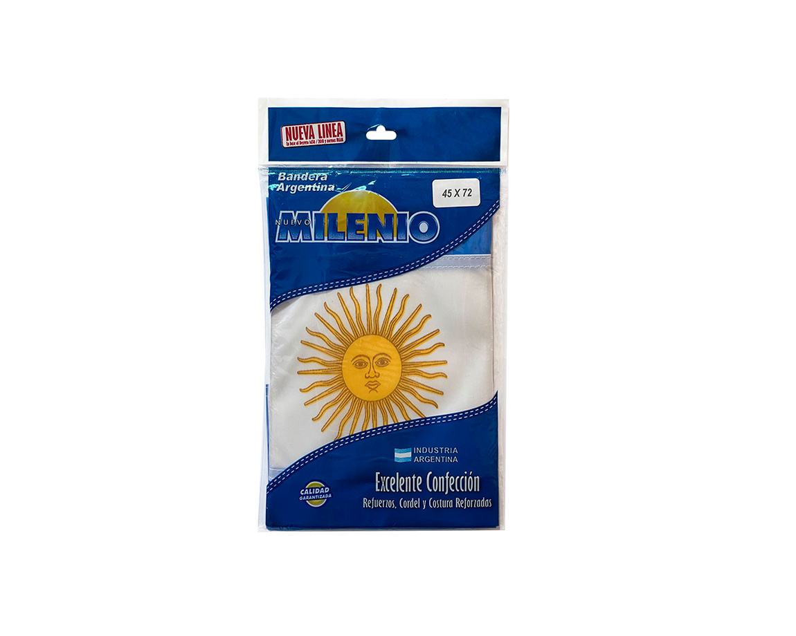 BANDERA MILENIO 1102 TELA CON SOL  45x72