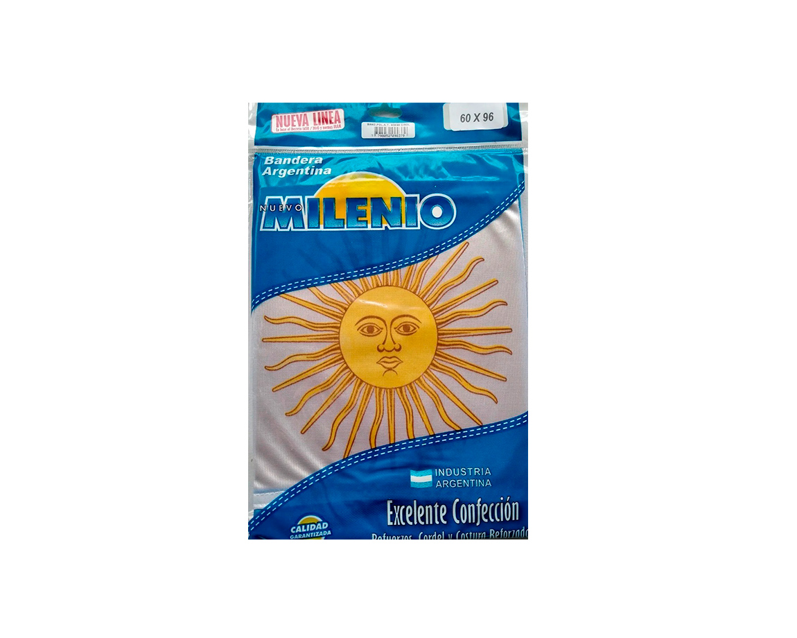 BANDERA MILENIO 1103 TELA CON SOL  60x96