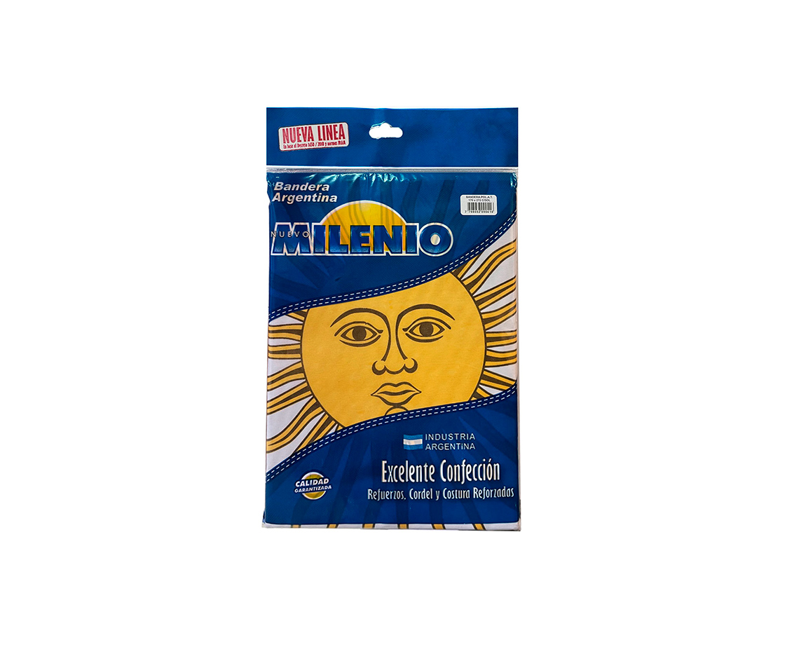 BANDERA MILENIO 1114 TELA CON SOL  450x720