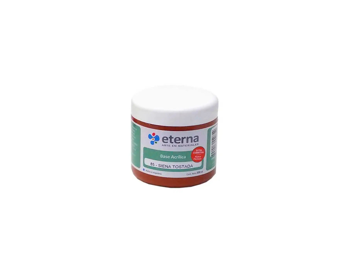 BASE ACRILICA ETERNA 85 TIERRA SIENA TOS 200 ML