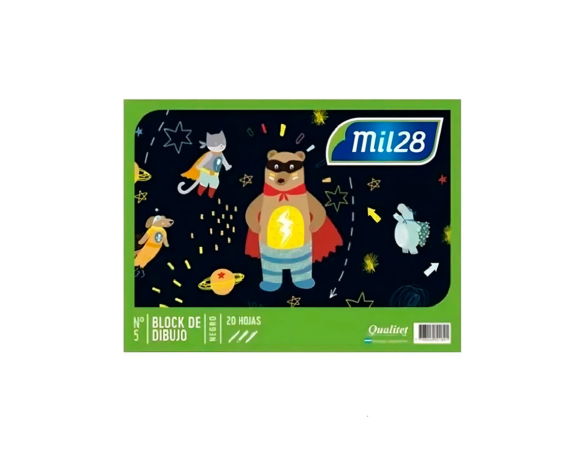 BLOCK 1028 Nro 5 NEGRO P/DIBUJO 20 H. L