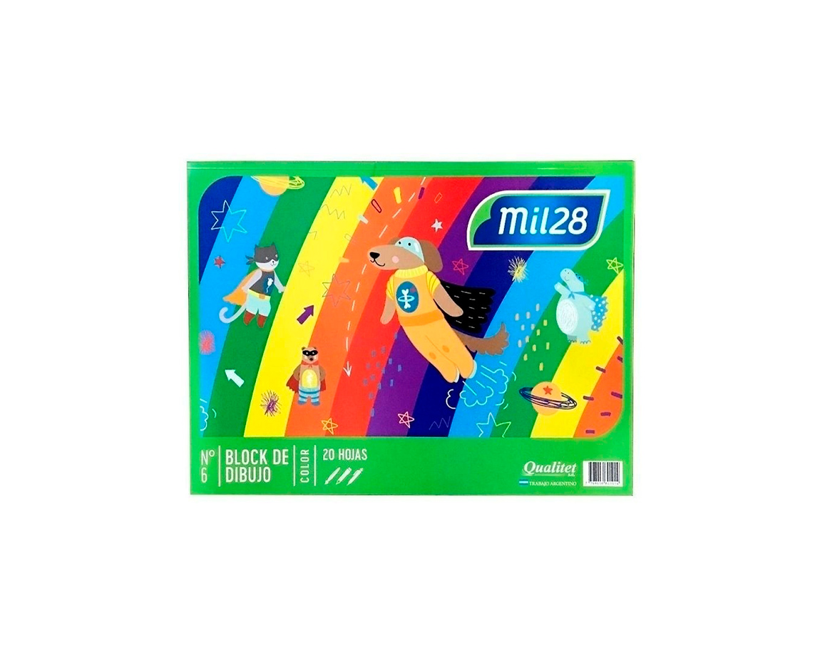 BLOCK 1028 Nro 6 COLOR P/DIBUJO 20 H. L