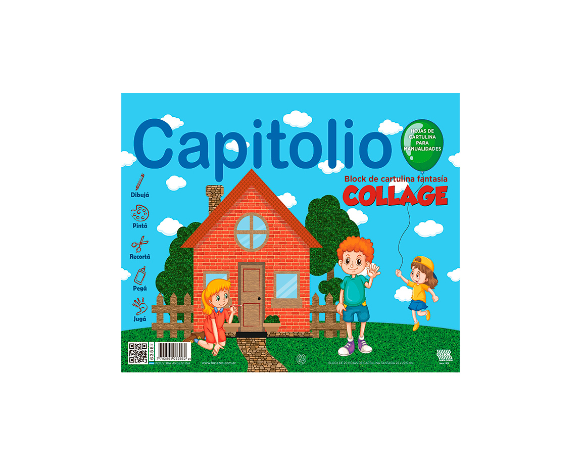 BLOCK CAPITOLIO FANTASIA 6356 Nro 5 COLLAGE x 20 H.
