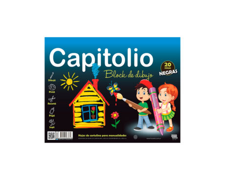 BLOCK CAPITOLIO DIBUJO NEGRO 6366 Nro 5 x 20 H.